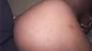 A beautiful brunette with big natural tits is in love with a black guy