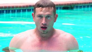 I wanted to soak up the sun and got a cock in the pool