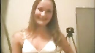A young girl has sex with her handsome guy in this steamy homemade scene