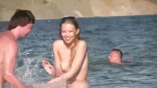 Nude beach fun for the hot mature in erporn style