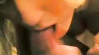 A man got a stunning blowjob from his sexy girlfriend