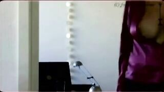 Peeping through big tits is a very exciting experience
