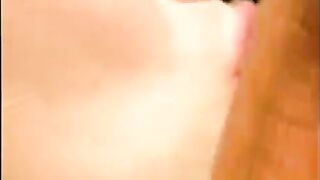 He fucked his girlfriend near the pool and cum on her face