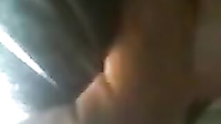 The guy pressed ass of girl on the bus very hard
