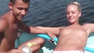 A group of young people got a little too close on the river