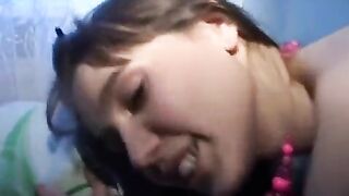 Two Russian students are having fun right in the hostel