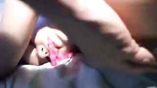 Two Russian students are having fun right in the hostel