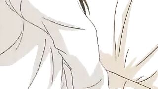 Hentai girl practices yoga and asks for a spank