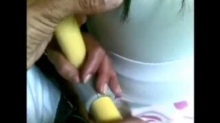 A man crumpled girls in a crowded bus, raw and wild
