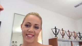 The whore received a new dress for her blowjob skills in this steamy 60fps scene