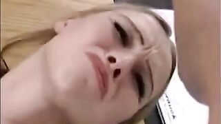 Girl was fucked by a hand with a member at the same time