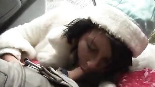 Drunk Santa fucked the Snow Maiden and his helper