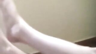 A naked drunk girl has a severe burning sensation in her crotch