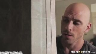 Johnny Sins roughly fucked a girl in the bedroom with his massive dick