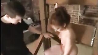Sex sadomaso with a beautiful and hot girl tied up and fucked hard