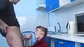 The drunk girl was throwing up in the neighbor’s kitchen