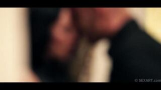 The guy completely satisfied the appetizing brunette Gina Devine