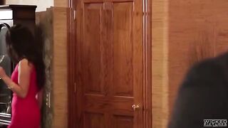 Sisters shared a cock of friend in the bathroom