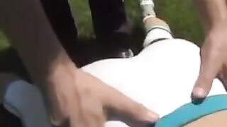 A nice guy came to the house of busty brunette and fucked her on the couch