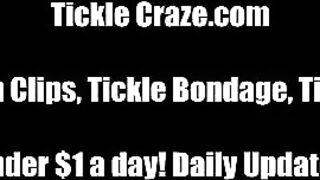 I tied my friend and tickled her bikini area, driving her crazy!