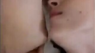 A friend cleaned the sperm from the vagina and anus