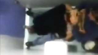 The camera in the toilet captured some intense action