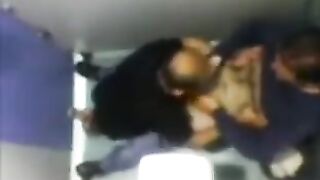 The camera in the toilet captured some intense action