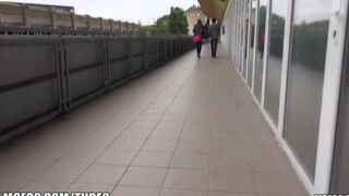 A girl was picked up at the railway station and fucked