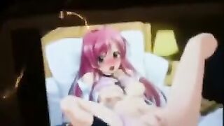 Hentai was very fond of hentai and masturbated on them, showcasing intense passion