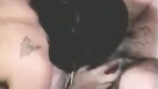 A man fucks his wife with a strapon and another woman