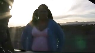 A fat woman shows her holes and is ready to do anything