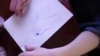 Instead of lessons, the son fucked his old mother in pantyhose