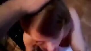 I didn't expect that after a blowjob he would finish on her