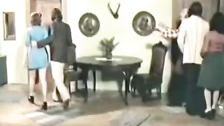 Retro porn with a charming brunette getting fucked on the bed