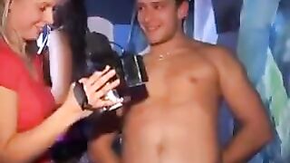 A group of beautiful girls got drunk and fucked on the party at home
