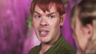 Two mermaids suck the dick of Peter Pan in an intense FFM threesome