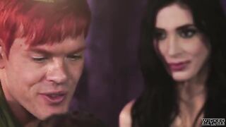 Two mermaids suck the dick of Peter Pan in an intense FFM threesome