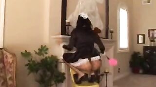 The guy fucks the housekeeper while his wife is at work