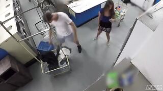 A girl has sex and is filmed by a hidden camera