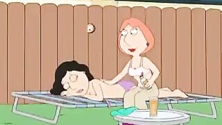 Lesbian sex with Griffins, featuring Bonnie and Lois in a steamy scene