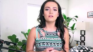 A young and charming girl is having a hard time with fucking
