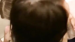 The guy fucked the girl, and then jerked off over her