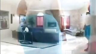 A fat black woman gets fucked on the couch by a big black cock