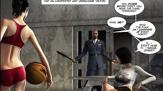 Bitch in the middle of a comic porn