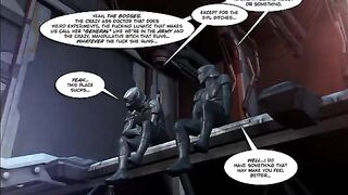 Mature woman fucks with the guy in the comic book style