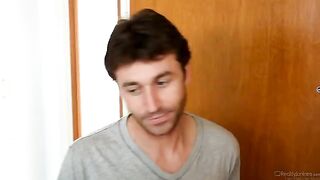 The guy came to visit his neighbor and they fucked