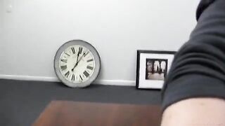 A girl with cancer participates in a porn casting, showcasing her bold side
