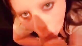 The young girls are very hungry for sperm when making blowjobs