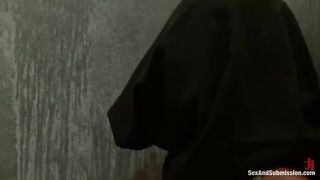 The girl was fucked hard in her mouth, it was intense