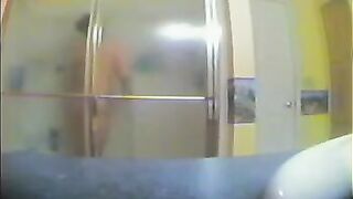 Girl takes a shower not knowing there’s a hidden camera